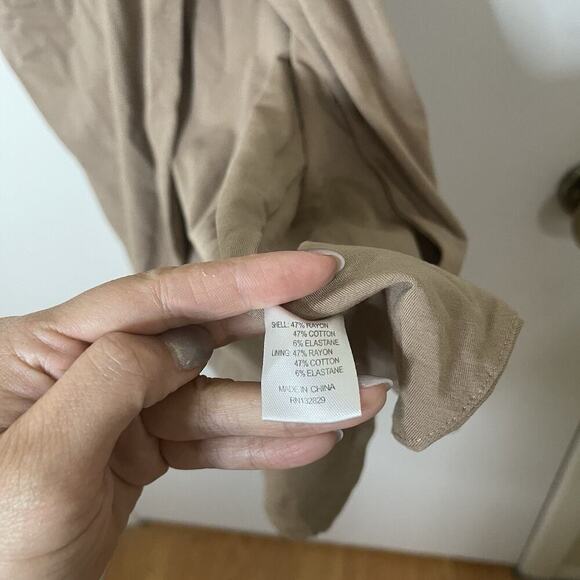 Revolve Lovers + Friends Kahlo Midi tan side wrap jersey midi Dress medium - Picture 5 of 6